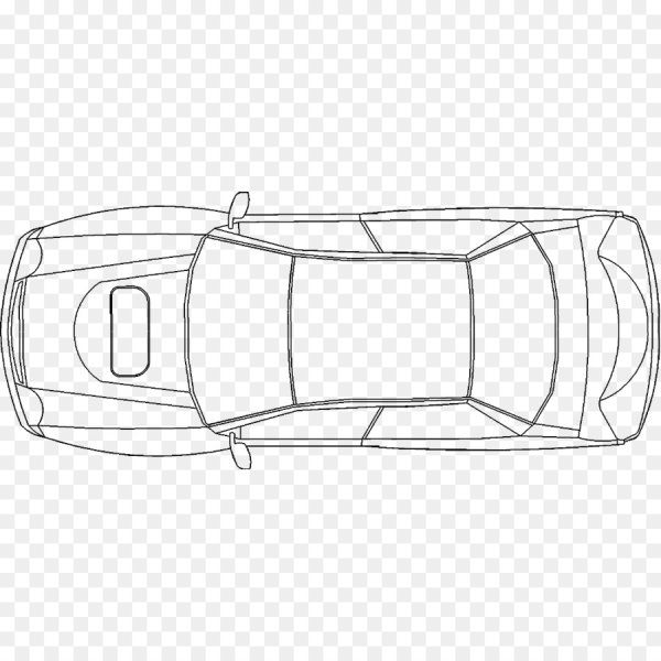 Схематичный автомобиль вид сверху