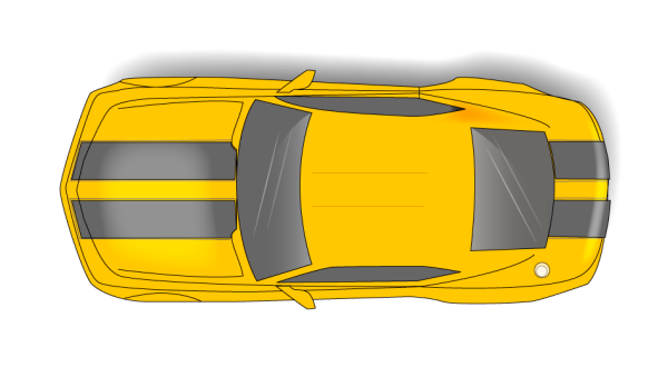 Мультяшная машина сверху