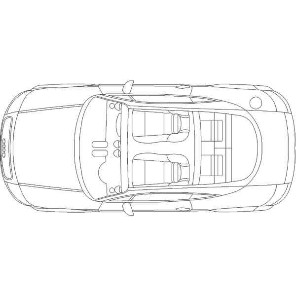 Машина на плане сверху