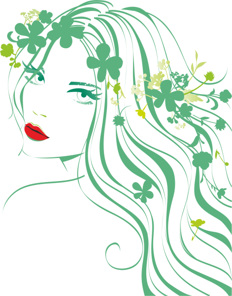 Лицо девушки весны