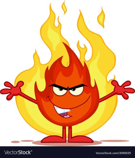 Огонь с глазками