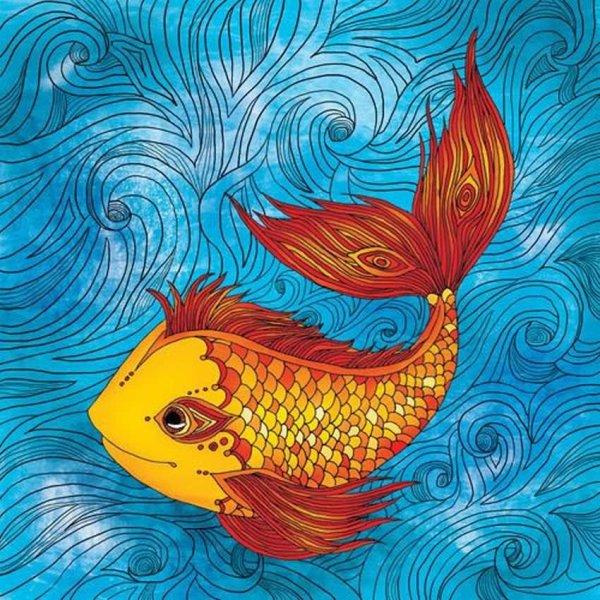 Стилизованная Золотая рыбка