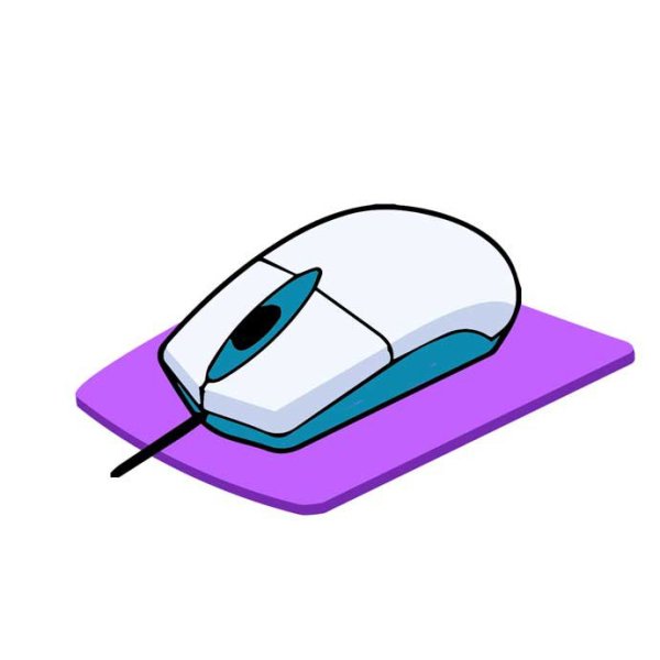 Мышь компьютерная мультяшная