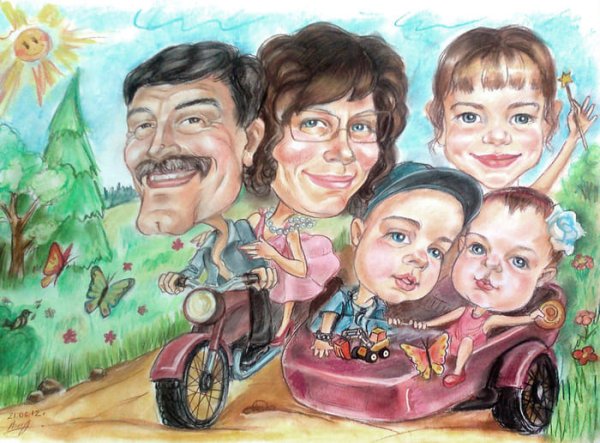 Рисунок семьи детский