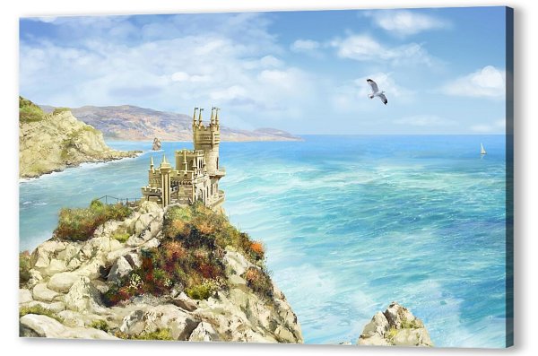 Картина Ласточкино гнездо в Крыму