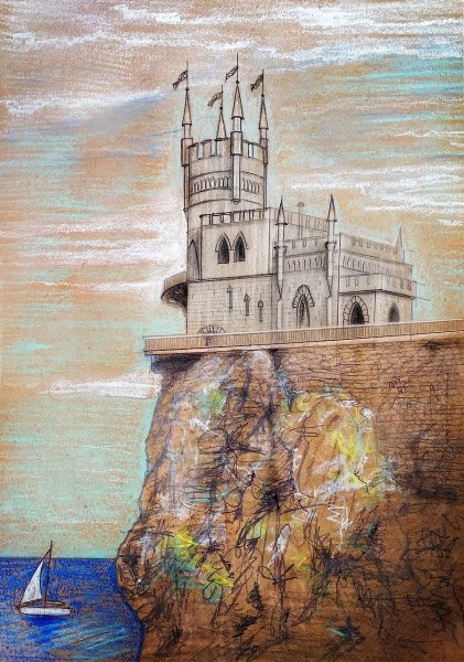 Ласточкино гнездо Крым для срисовки