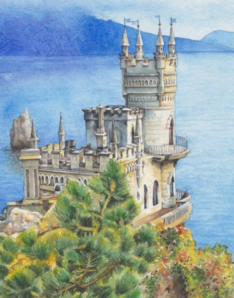 Картина Ласточкино гнездо в Крыму