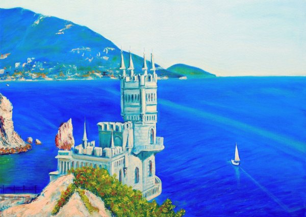 Ласточкино гнездо Крым для срисовки