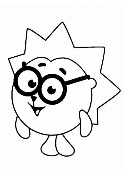 Ёжик Смешарики сбоку