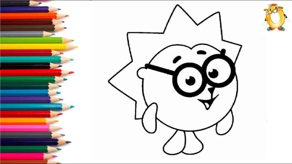 Ёжик из смешариков рисунок карандашом