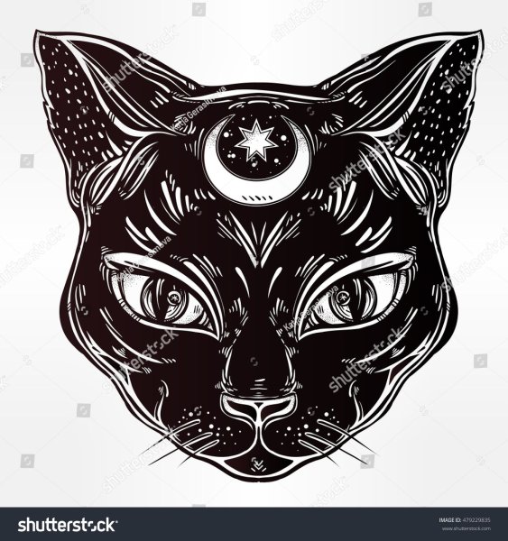 Стилизованная морда кота