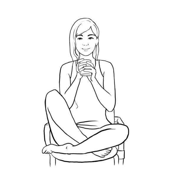 Позирование рисунок