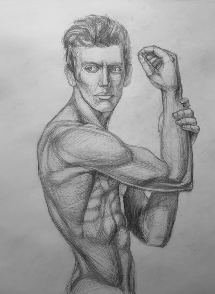 Человек карандашом