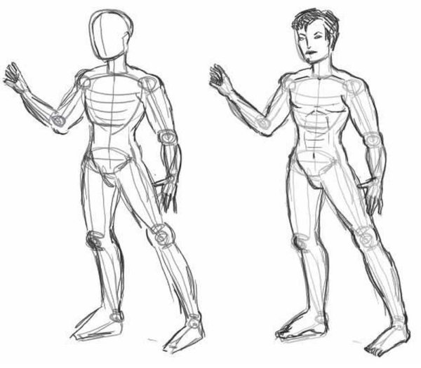 Эскиз человека