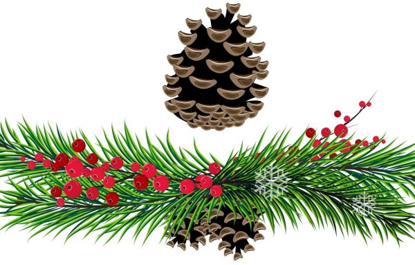 Новогодняя Хвойная ветка