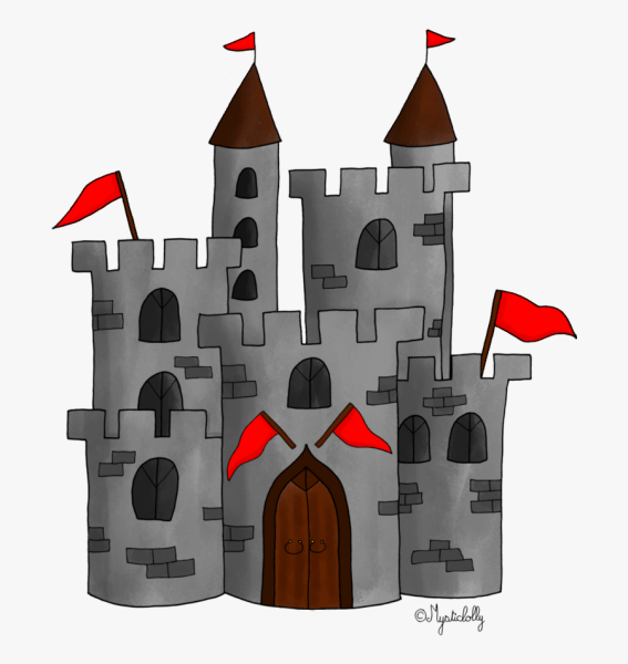 Нарисовать средневековый замок