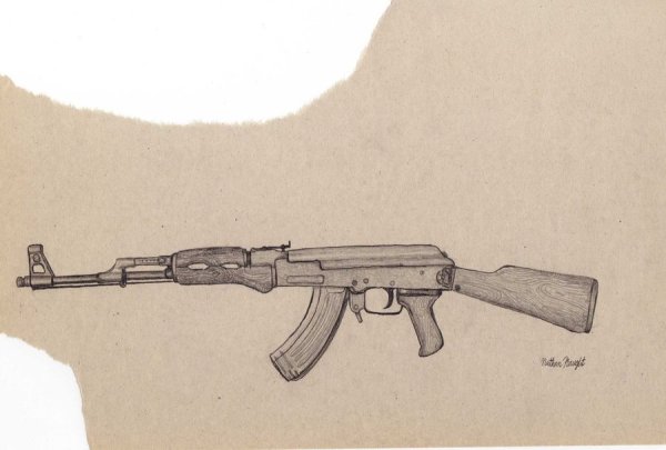 АК 47 рисунок