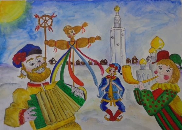 Рисуем Масленицу