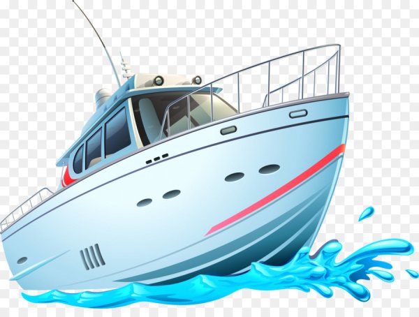 Яхта мультяшный