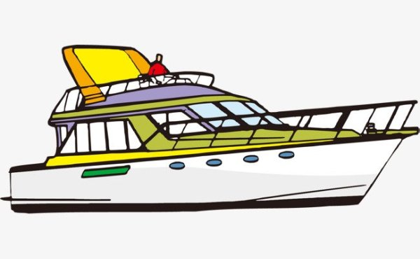 Катер мультяшная