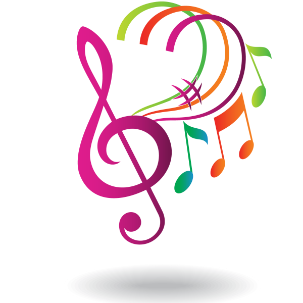 Скрипичный ключ и нотки