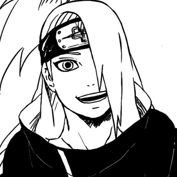 Дейдара из манги Наруто