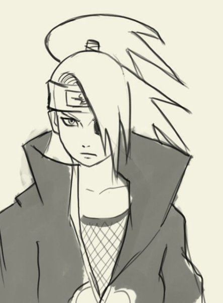 Наруто нарисовать Дейдару