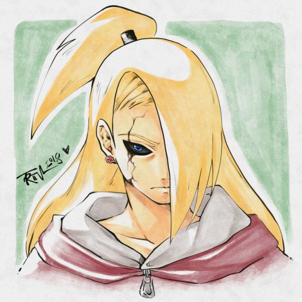 Наруто рисовать Дейдара