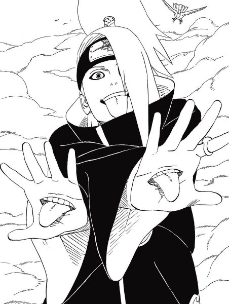 Манга Наруто Дейдара