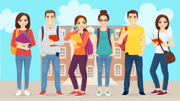 Студент иллюстрация