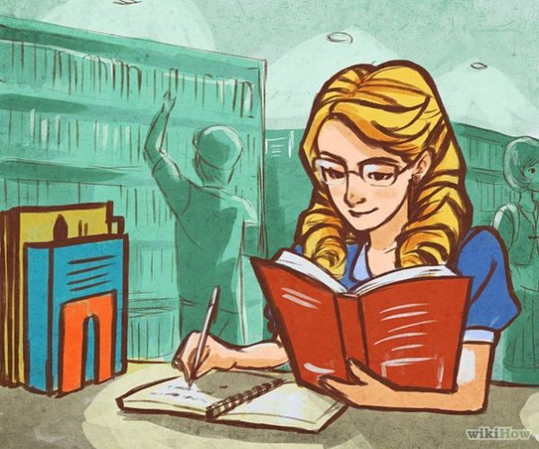 Студент мультяшный