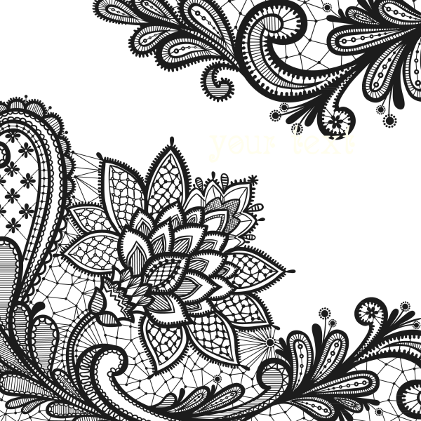 Красивый цветочный орнамент