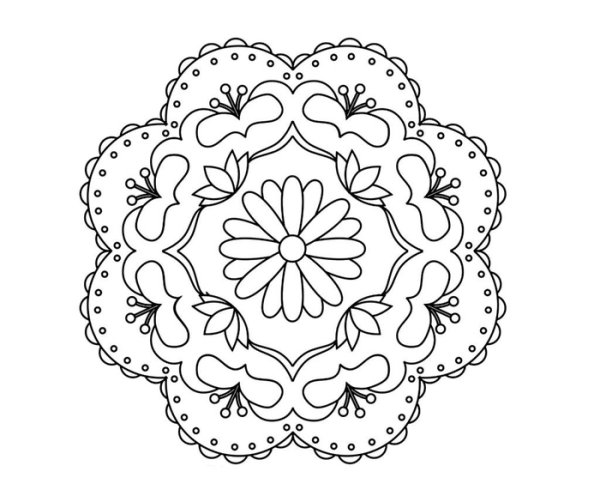 Кружево раскраска для детей