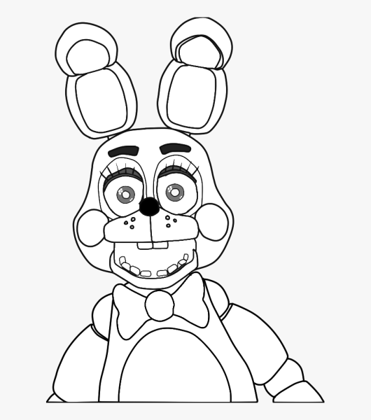 Раскраски ФНАФ Бонни