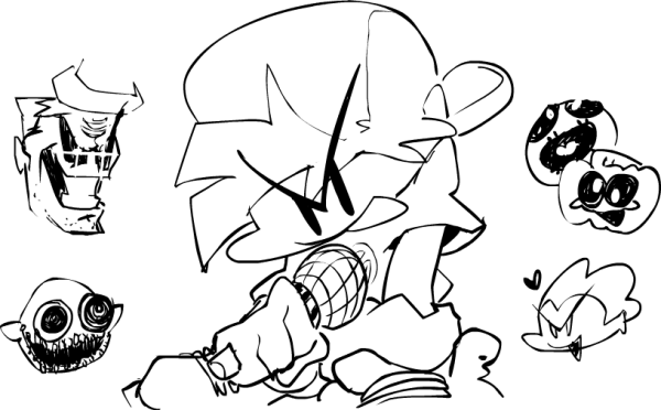 Раскраски из игры FNF