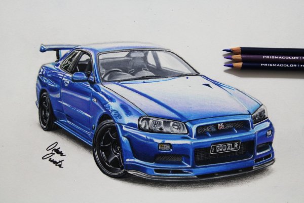 Раскраска Nissan Skyline r34