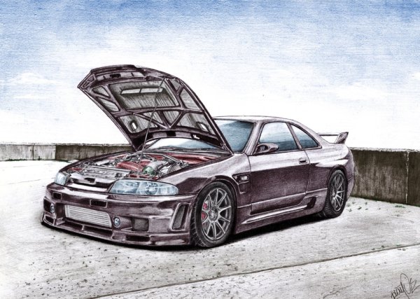 Nissan Skyline r34 чертеж