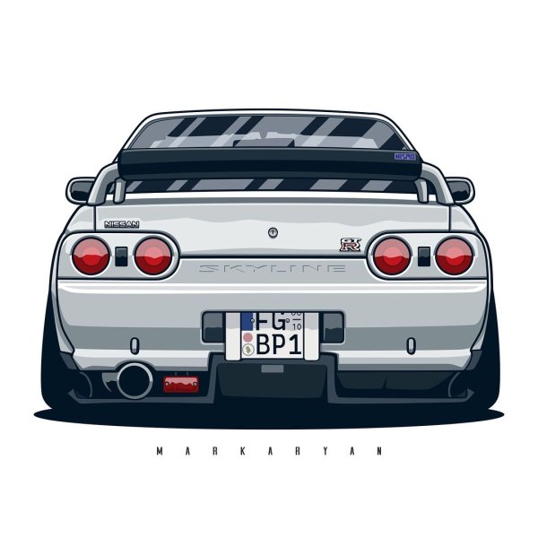 Nissan Skyline r32 контур