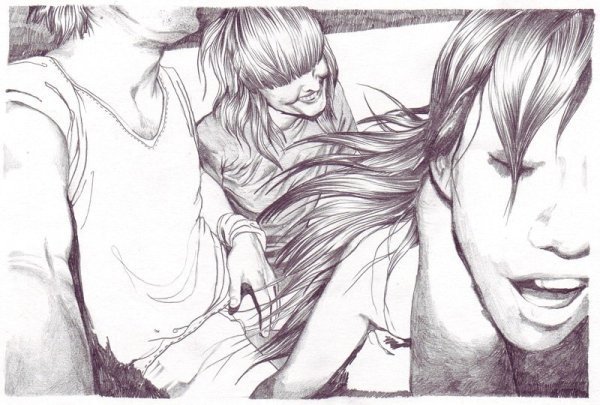 Насилие рисунки карандашом