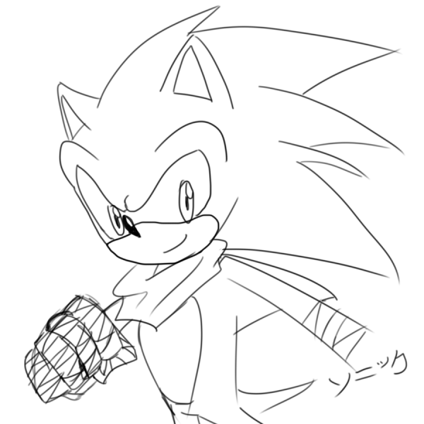 Соник бум для срисовки