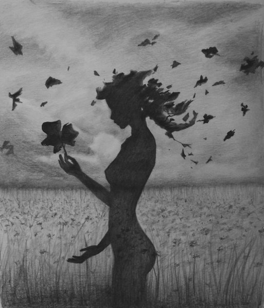 Грустные рисунки