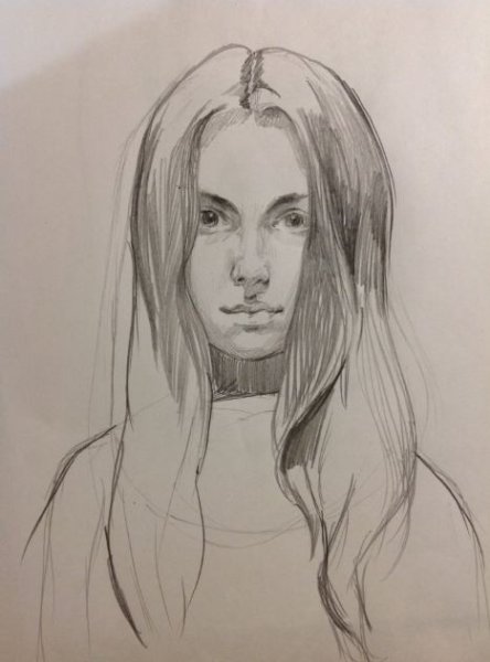 Автопортрет рисунок