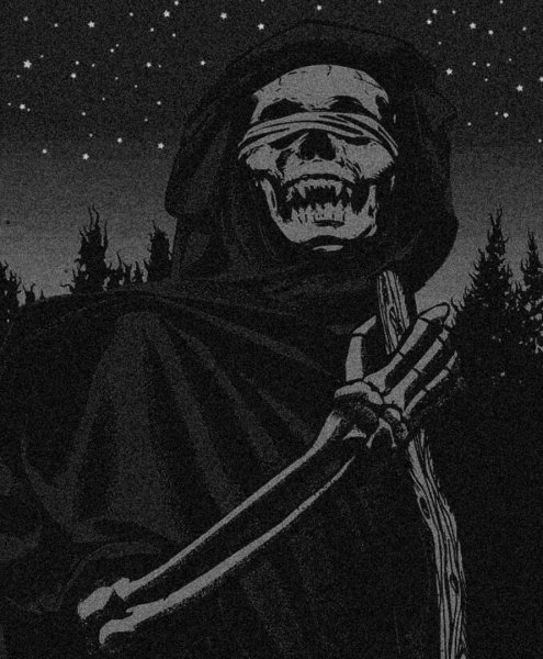 Обложка альбома с черепом