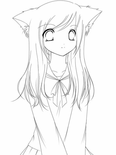 Раскраска кот