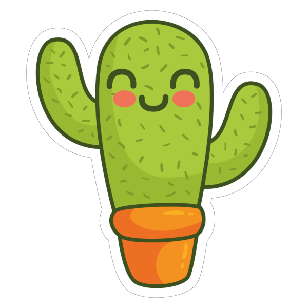 Кактусы мультяшные