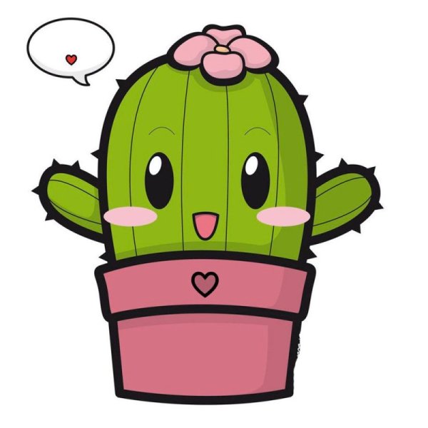 Кактусы мультяшные