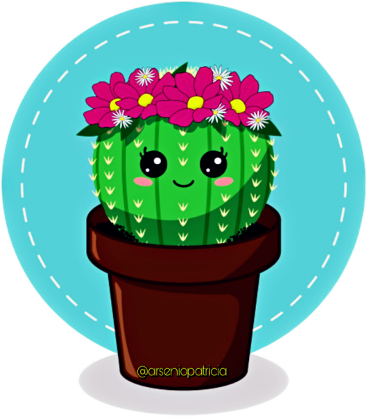 Кактус мультяшный
