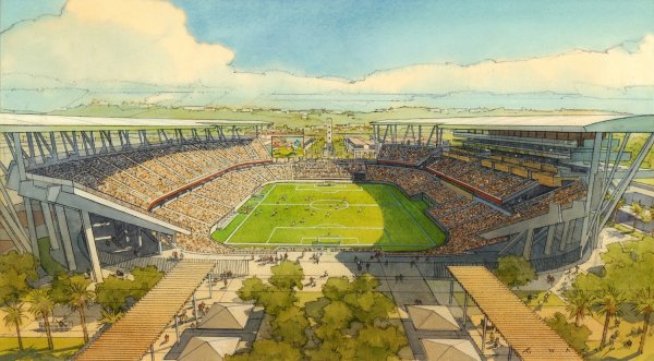 Нарисовать стадион