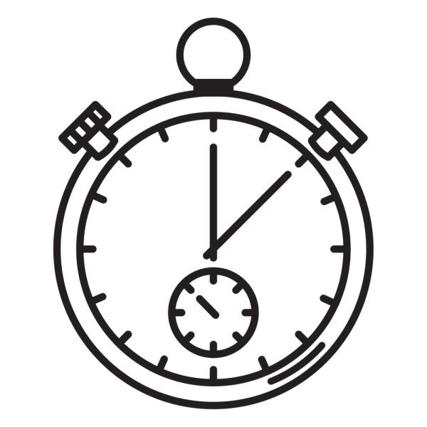 Секундомер на белом фоне