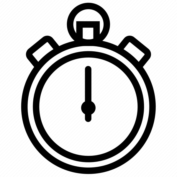 Секундомер на прозрачном фоне